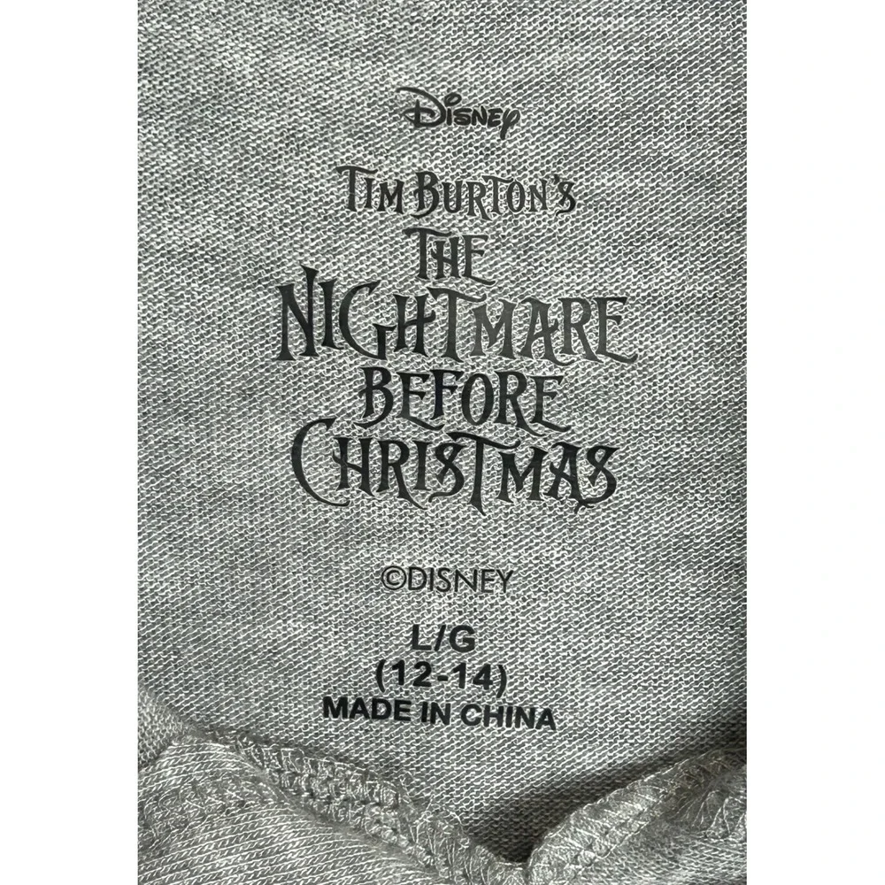 Disney Nightmare Before Christmas Sally Ghouls Night In Hooded Sleep Dress Large